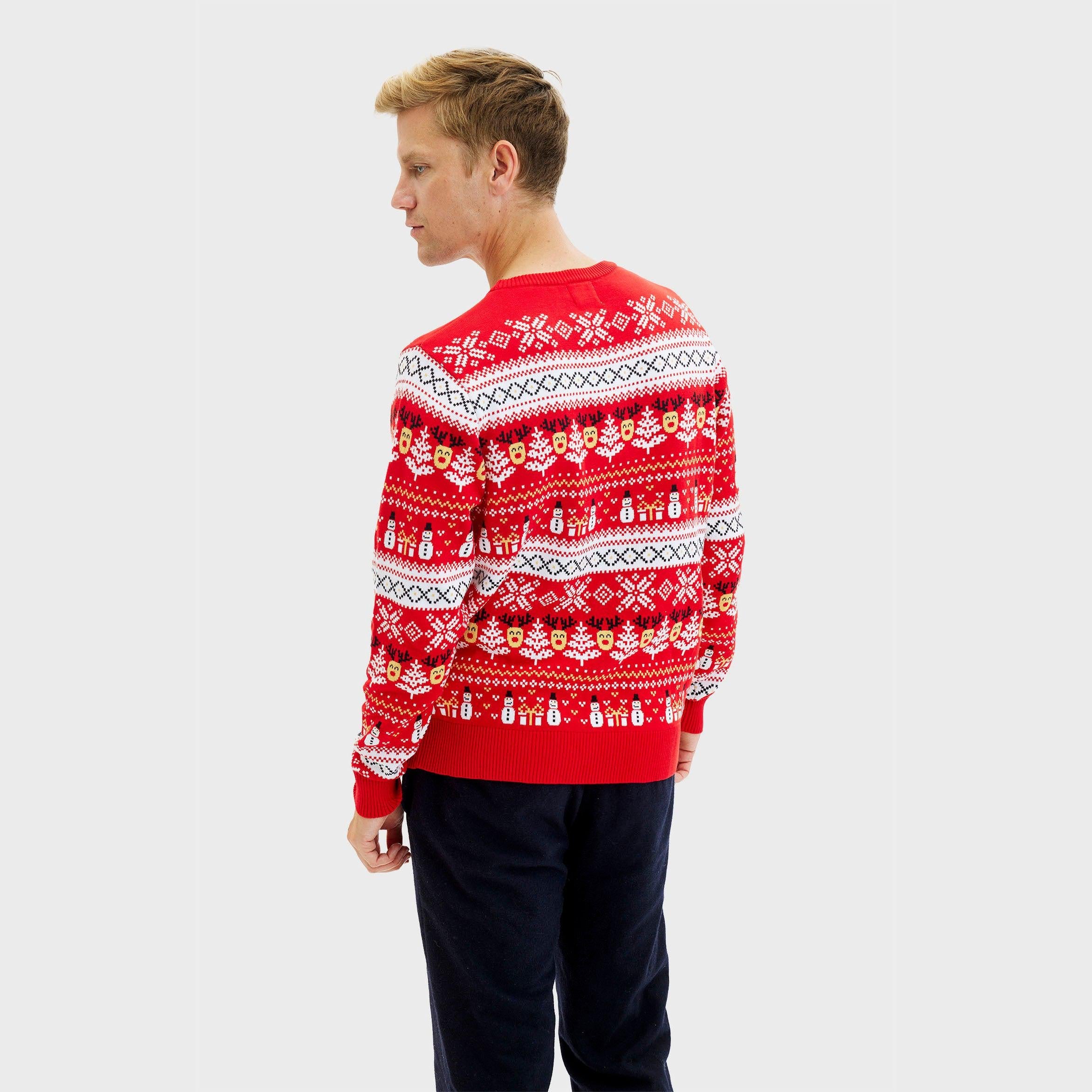 The Reinstyle Christmas Sweater Red β Men
